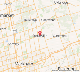 Map of Whitchurch-Stouffville, OntarioOntario