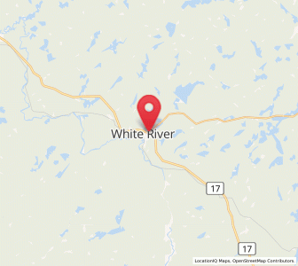 Map of White River, Ontario