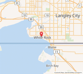 Map of White Rock, British ColumbiaBritish Columbia