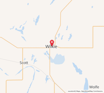 Map of Wilkie, SaskatchewanSaskatchewan