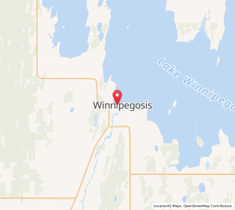 Map of Winnipegosis, ManitobaManitoba
