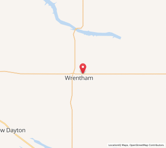 Map of Wrentham, AlbertaAlberta