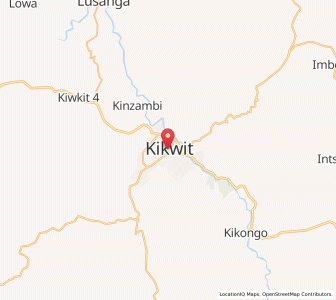 Map of Kikwit, Kwilu