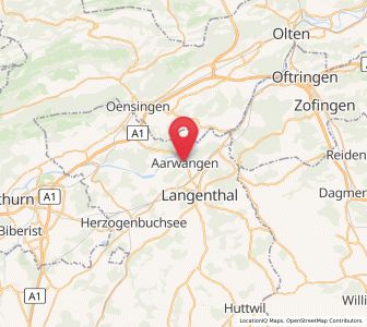 Map of Aarwangen, Bern