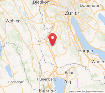 Map of Affoltern / Hasenbüel, Zurich