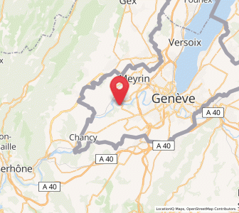 Map of Aire-la-Ville, Geneva