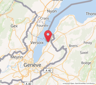 Map of Anières, Geneva