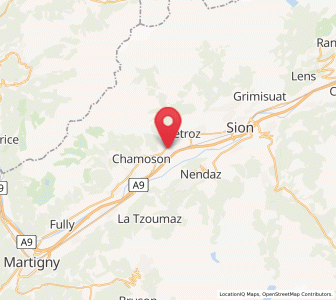 Map of Ardon, Valais