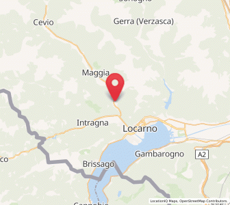 Map of Avegno, Ticino