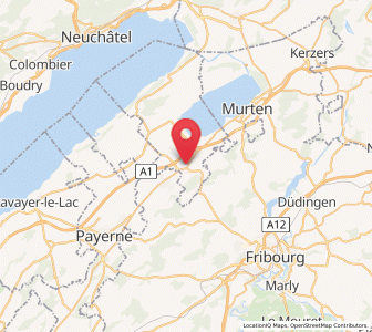 Map of Avenches, Vaud