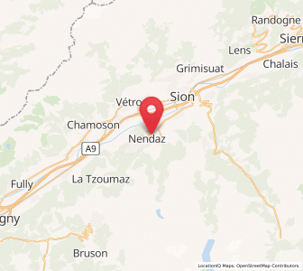 Map of Basse-Nendaz, Valais