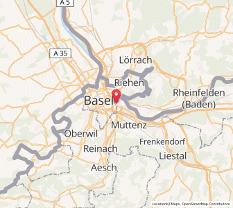 Map of Birsfelden, Basel-Landschaft