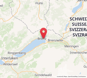 Map of Brienz, Bern