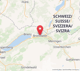 Map of Brienzwiler, Bern
