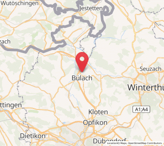 Map of Bülach / Soligänter, Zurich