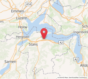 Map of Buochs, Nidwalden