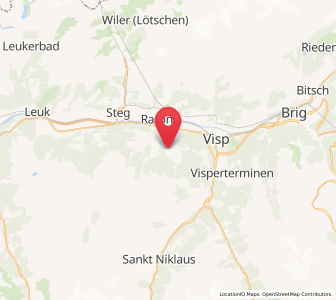 Map of Bürchen, Valais