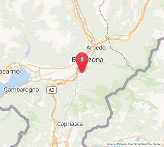 Map of Camorino, Ticino