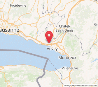 Map of Chardonne, Vaud
