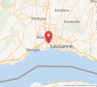 Map of Chavannes, Vaud