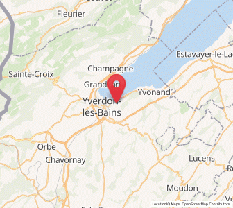 Map of Cheseaux-Noréaz, Vaud