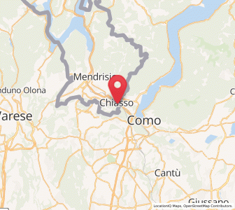 Map of Chiasso, Ticino
