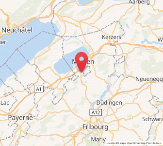 Map of Courgevaux, Fribourg