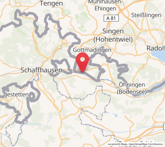 Map of Diessenhofen, Thurgau