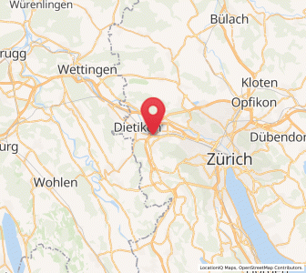 Map of Dietikon / Schönenwerd, Zurich