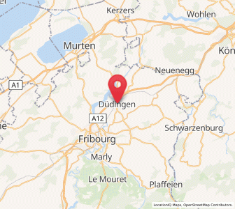 Map of Düdingen, Fribourg