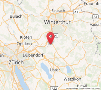 Map of Effretikon / Watt, Zurich