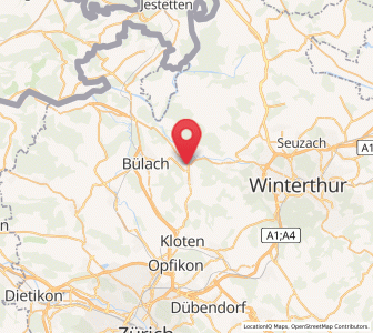Map of Embrach / Kellersacker, Zurich