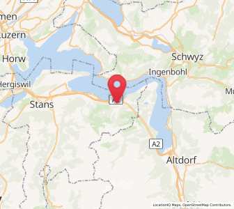 Map of Emmetten, Nidwalden