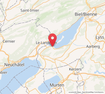 Map of Erlach, Bern
