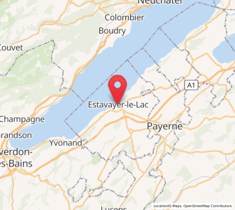 Map of Estavayer-le-Lac, Fribourg