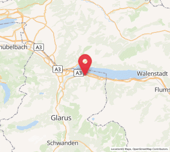 Map of Filzbach, Glarus