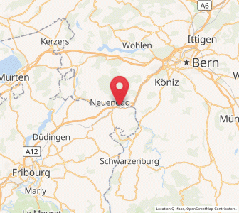 Map of Flamatt, Fribourg