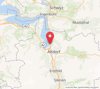 Map of Flüelen, Uri