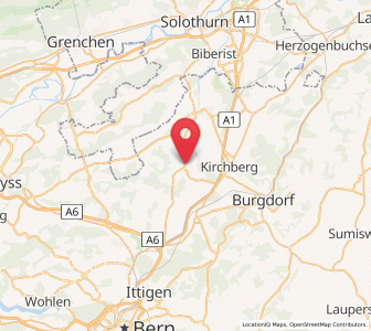 Map of Fraubrunnen, Bern