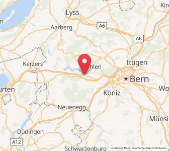 Map of Frauenkappelen, Bern