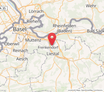 Map of Füllinsdorf, Basel-Landschaft