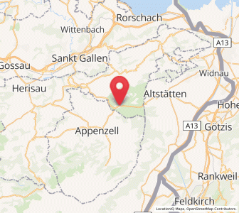 Map of Gais, Appenzell Ausserrhoden