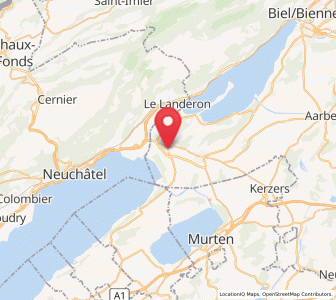 Map of Gampelen, Bern