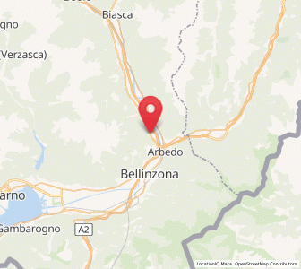 Map of Gnosca, Ticino