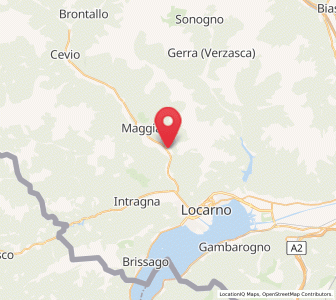 Map of Gordevio, Ticino