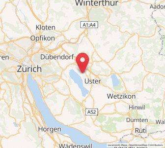 Map of Greifensee / Pfisterhölzli, Zurich
