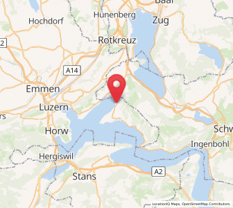 Map of Greppen, Lucerne