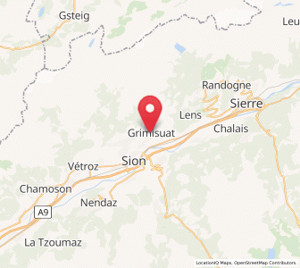 Map of Grimisuat, Valais