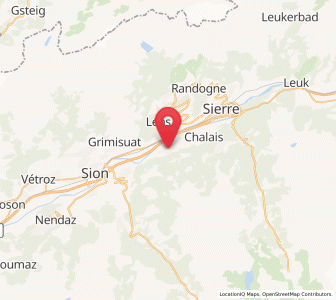 Map of Grône, Valais