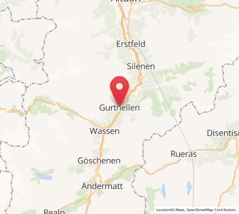 Map of Gurtnellen, Uri